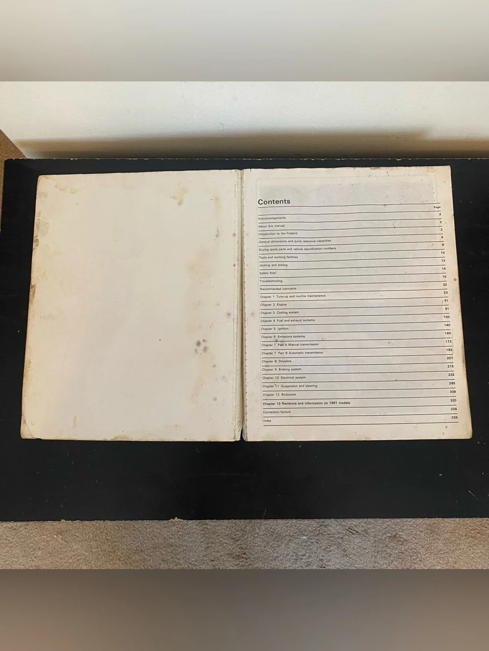 1970-1981 Pontiac Firebird V8 Haynes Repair Owners Workshop Manual Service Book